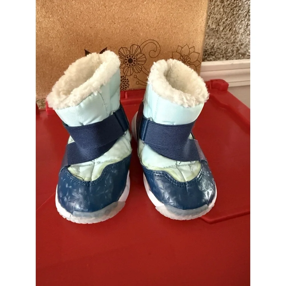 Nike Flex‎ Advance Boots (TD) Toddler Size 8C Blue Winter Play *READ DESC AS IS*
